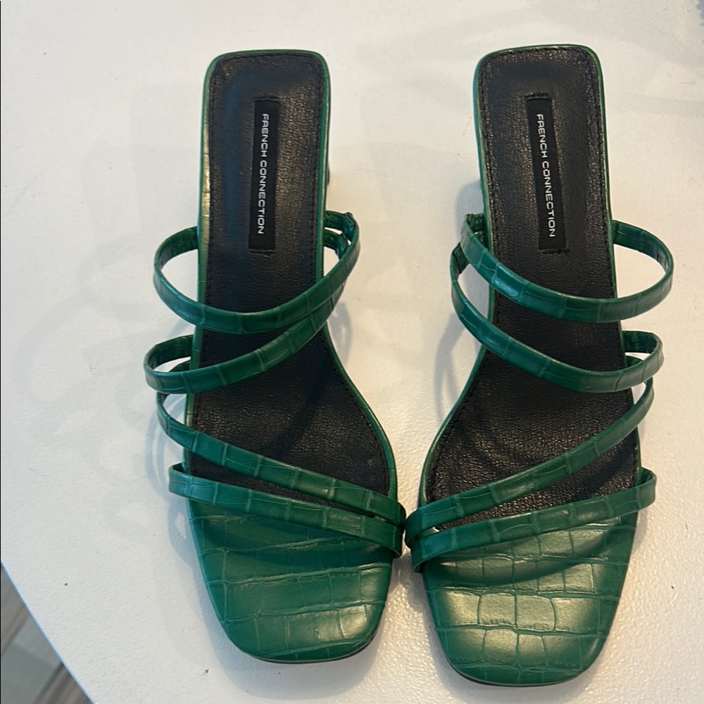 French Connection Emerald Strappy Heels